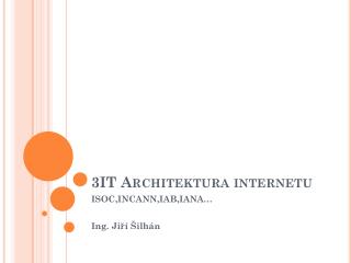 3it architektura internetu