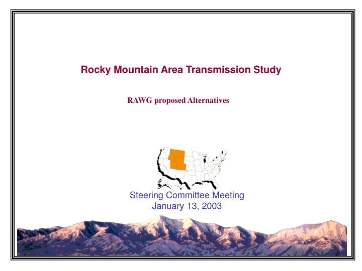 rocky mountain area transmission study