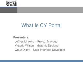 What Is CY Portal