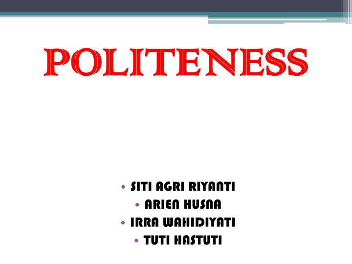 politeness