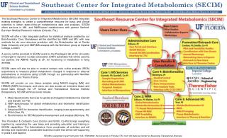 Southeast Center for Integrated Metabolomics (SECIM)