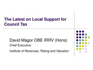 The Latest on Local Support for Council Tax