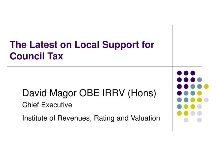 the latest on local support for council tax