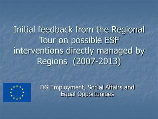 DG Employment, Social Affairs and Equal Opportunities