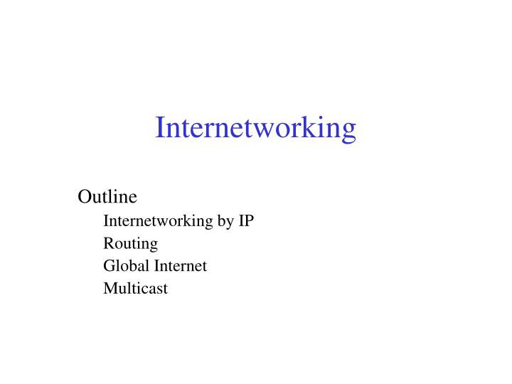 internetworking