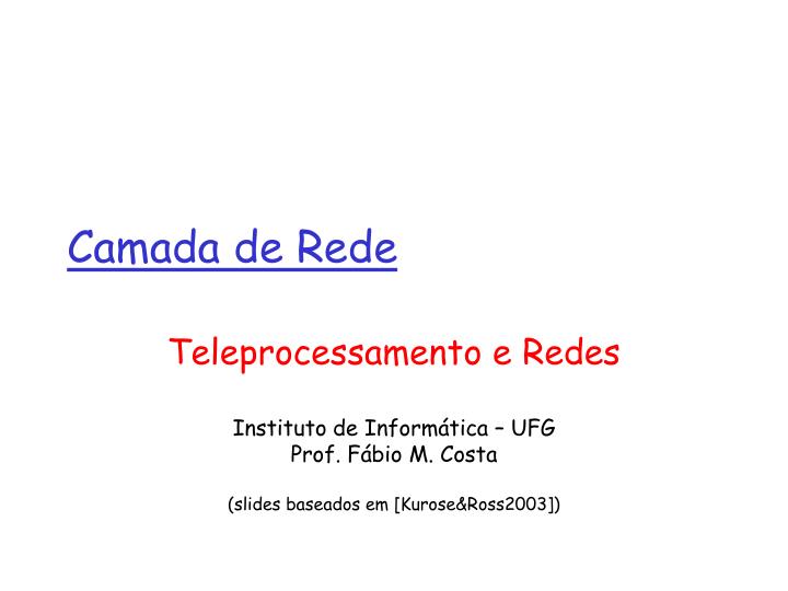 camada de rede