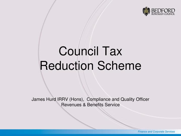 council tax reduction scheme