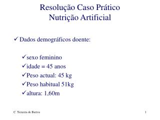 resolu o caso pr tico nutri o artificial