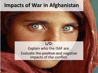Impacts of War in Afghanistan