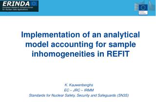 Implementation of an analytical model accounting for sample inhomogeneities in REFIT