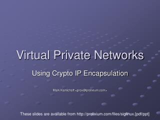 Virtual Private Networks