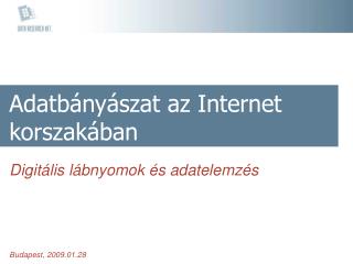 Adatbányászat az Internet korszakában