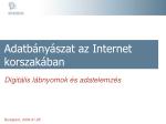 Adatbányászat az Internet korszakában - slide 1