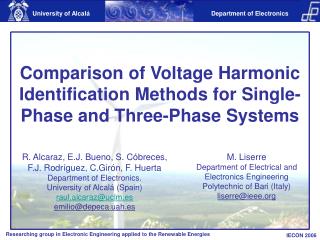 Comparison of Voltage Harmonic Identification Methods for Single-Phase and Three-Phase Systems