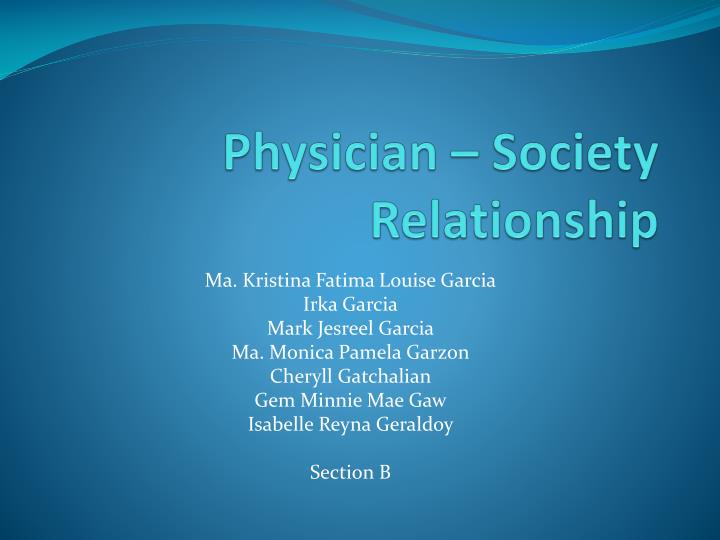 physician society relationship