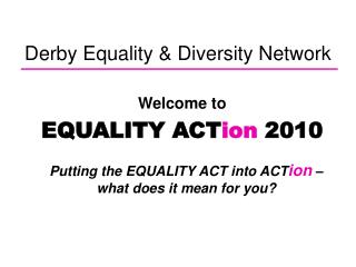 Derby Equality &amp; Diversity Network
