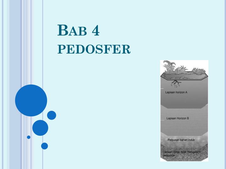 bab 4 pedosfer