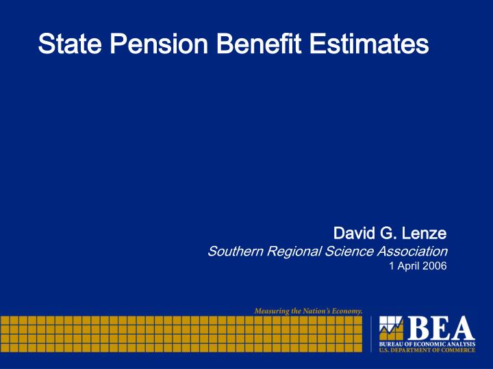state pension benefit estimates