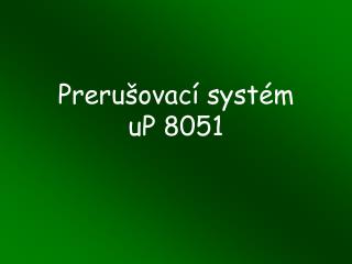 preru ovac syst m up 8051