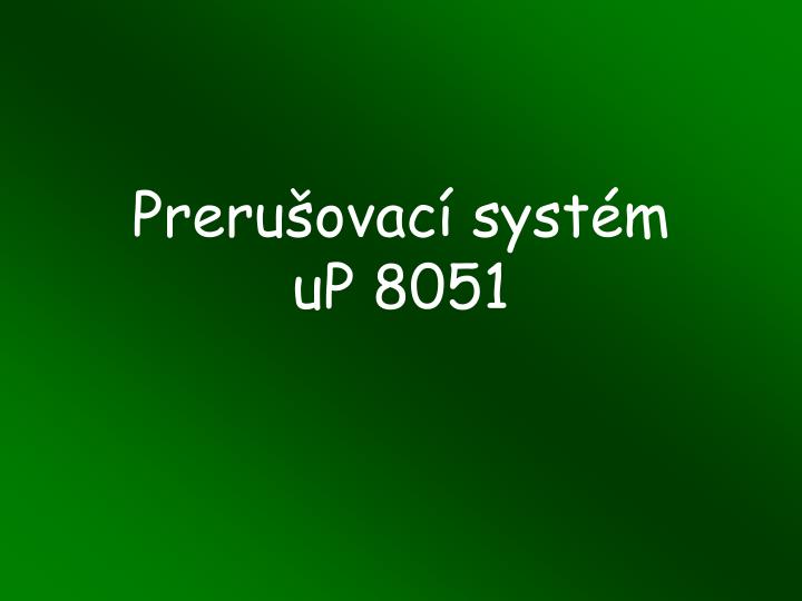 preru ovac syst m up 8051