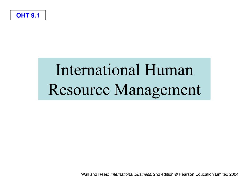 PPT - International Human Resource Management PowerPoint Presentation ...