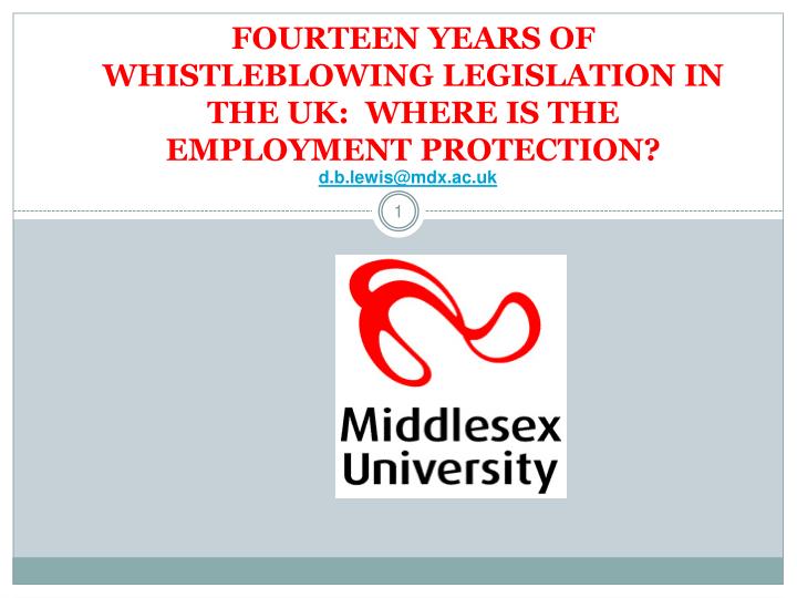 fourteen years of whistleblowing legislation in the uk where is the employment protection