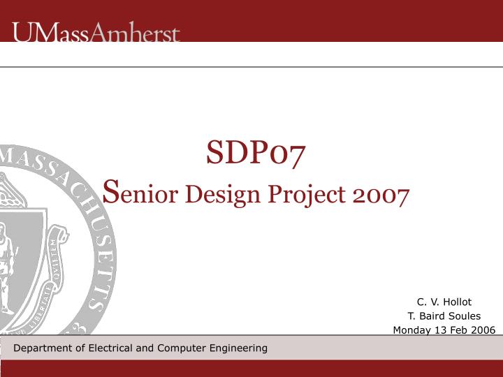 sdp07 s enior design project 2007