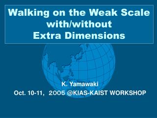 Walking on the Weak Scale with/without Extra Dimensions
