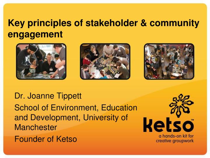 key principles of stakeholder community engagement