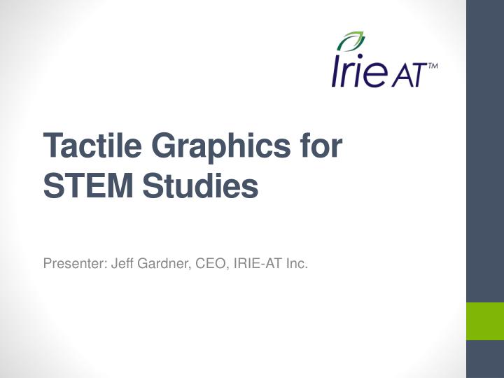 tactile graphics for stem studies