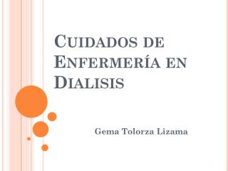 cuidados de enfermer a en dialisis