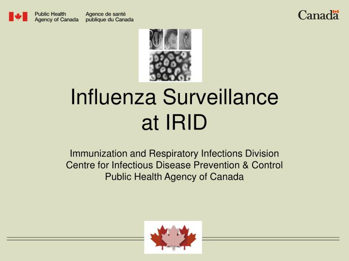 influenza surveillance at irid
