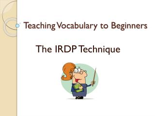 Teaching Vocabulary to Beginners