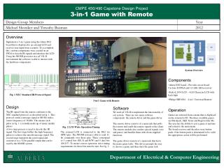 CMPE 450/490 Capstone Design Project 3-in-1 Game with Remote