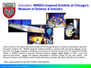 University of Chicago MRSEC: Education