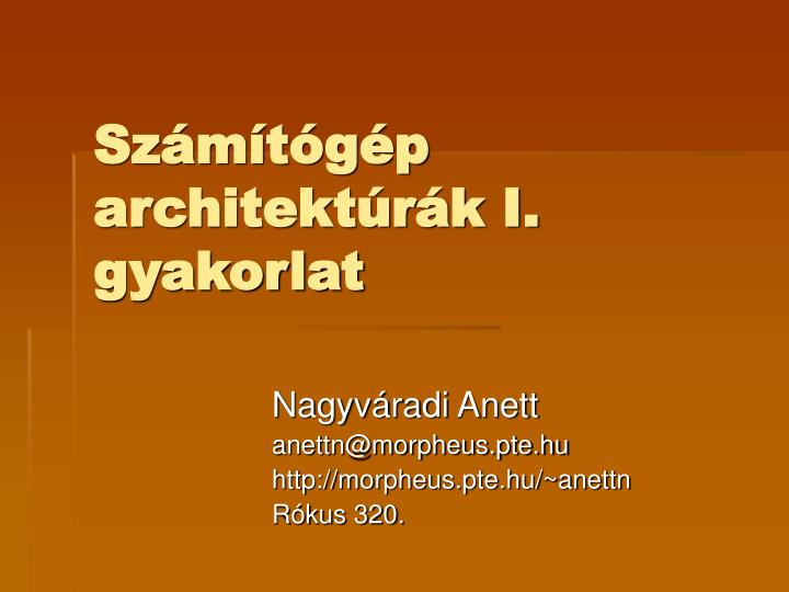 sz m t g p architekt r k i gyakorlat