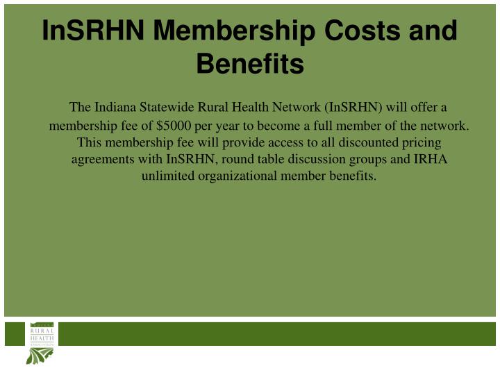 insrhn membership costs and benefits