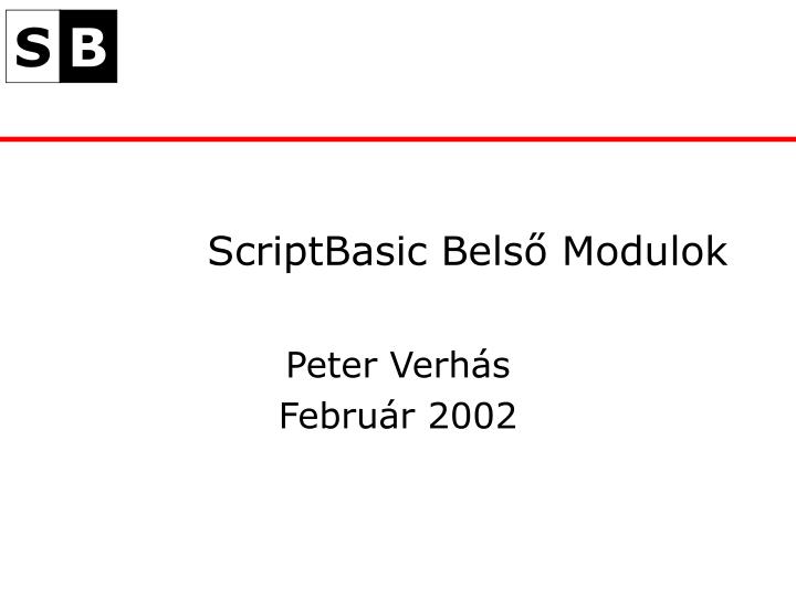 scriptbasic bels modulok