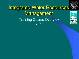 Integrated Water Resources Management