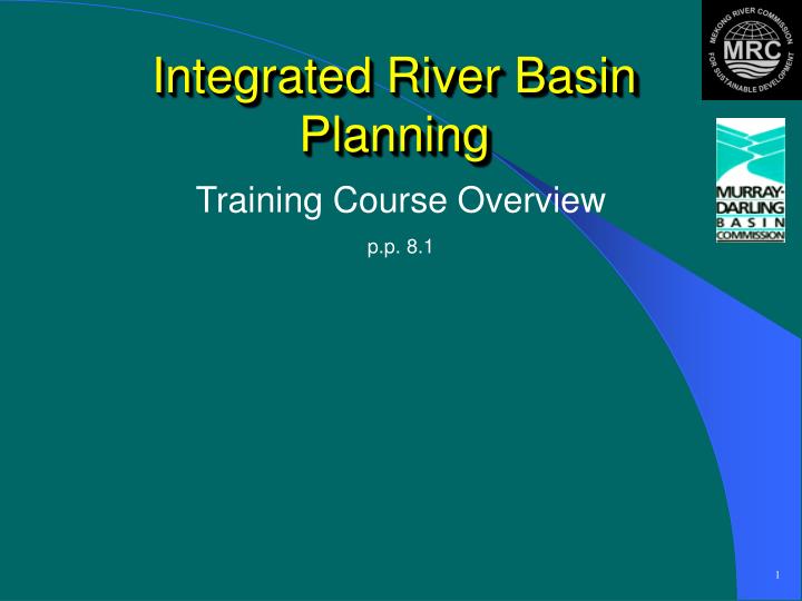 integrated river basin planning