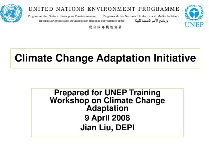 climate change adaptation initiative