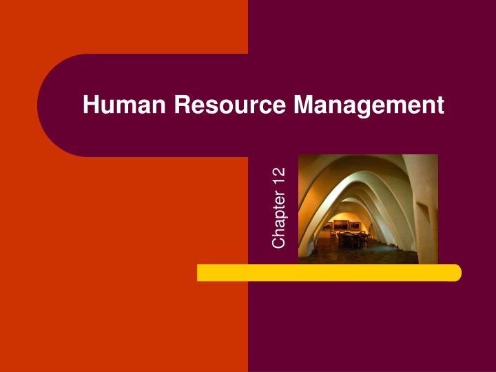 human resource management