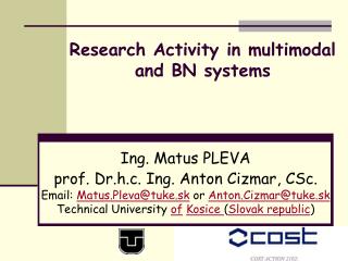 Research Activity in multimodal and BN systems