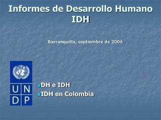 informes de desarrollo humano idh