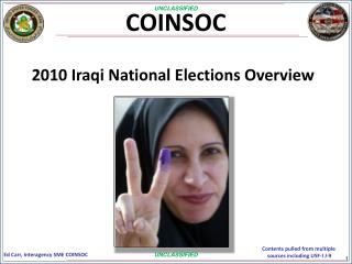 2010 Iraqi National Elections Overview
