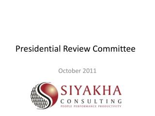 Presidential Review Committee