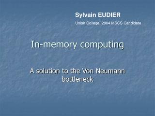 In-memory computing