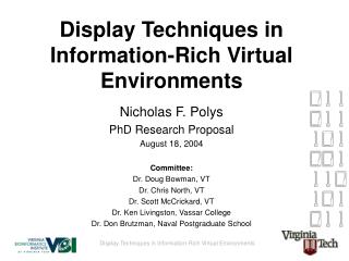 Display Techniques in Information-Rich Virtual Environments