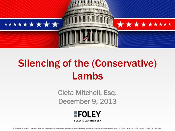 silencing of the conservative lambs