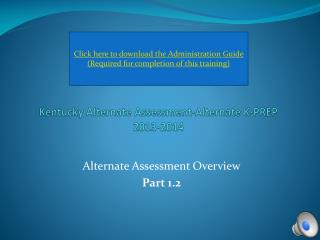 Kentucky Alternate Assessment-Alternate K-PREP 2013-2014